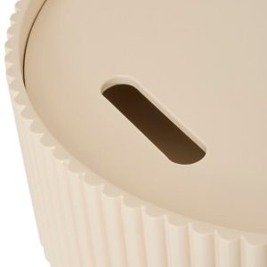 juna beige storage table d33xh48cm