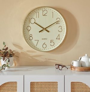 lauren clock diameter 51cm gold