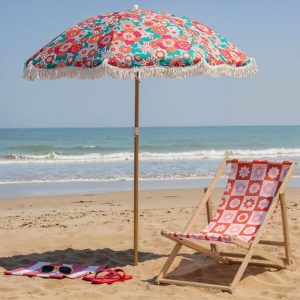 floral beach umbrella d160cm