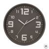 grey plastic wall clock d30cm