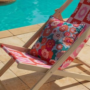 floral deck chair 2 assorted
