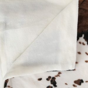 cow print fleece blanket 130x160cm