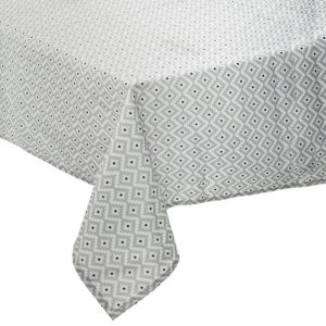 grey repeat print tablecloth 140x240cm
