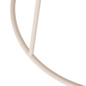 latte beige round side table d38xh42cm