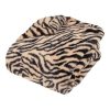 tiger print fur throw 120x160cm
