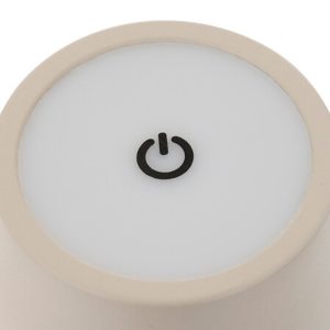 cody usb rechargeable lamp in sand colour h36cm