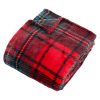 highland fleece throw in red 130x170cm