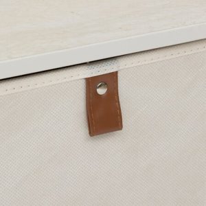 beige 5 canvas drawer unit 100x55x30cm