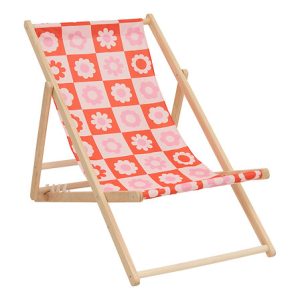 floral deck chair 2 assorted