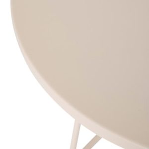 latte beige round side table d38xh42cm