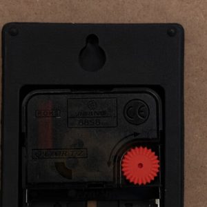 ellis clock d30cm with brown tonka fabric