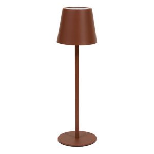 cody usb rechargeable lamp in mahogany h36cm