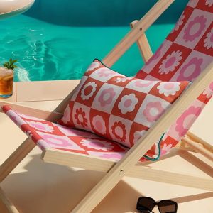 floral deck chair 2 assorted