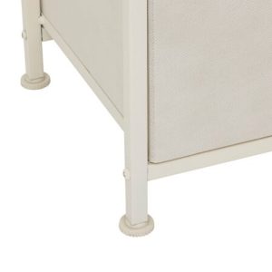 beige 5 canvas drawer unit 100x55x30cm
