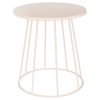 latte beige round side table d38xh42cm