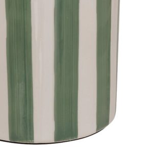 lamp frida striped d28xh47cm olive green