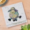 shaggy sheep favourite place 13x8x21cm