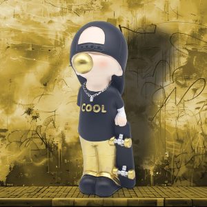 hen embossed pottery mug