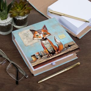 scap fox memo pad with pen