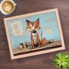 scrap fox lap tray 44x34cm