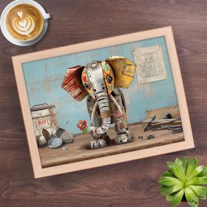 scrap elephant lap tray 44x34cm