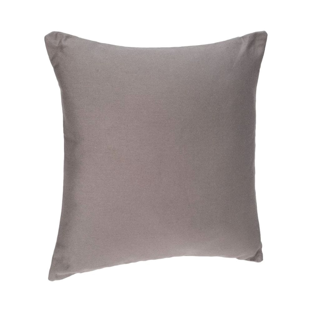grey filled cotton cushion 38x38cm