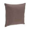 taupe filled cotton cushion 38x38cm