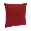 red filled cotton cushion 38x38cm