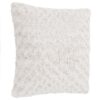 soft boucle white filled cushion 45x45cm