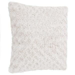 soft boucle white filled cushion 45x45cm