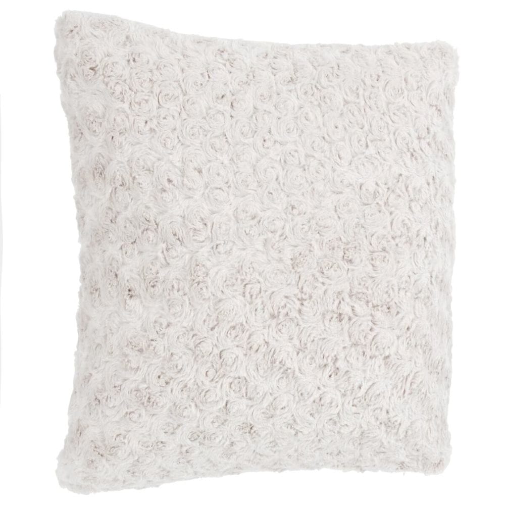 soft boucle white filled cushion 45x45cm