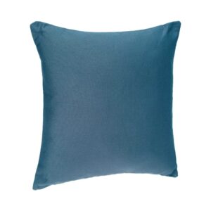 teal filled cotton cushion 38x38cm