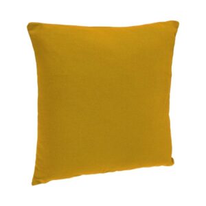 mustard filled cotton cushion 38x38cm