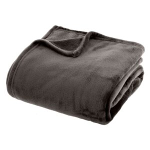dark grey fleece blanket 180x230cm