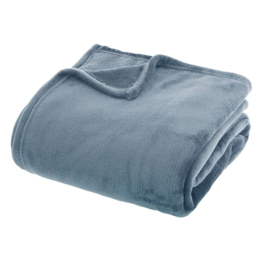 light blue fleece blanket 180x230cm