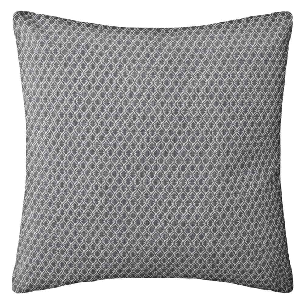 grey diamond filled cushion 38x38cm