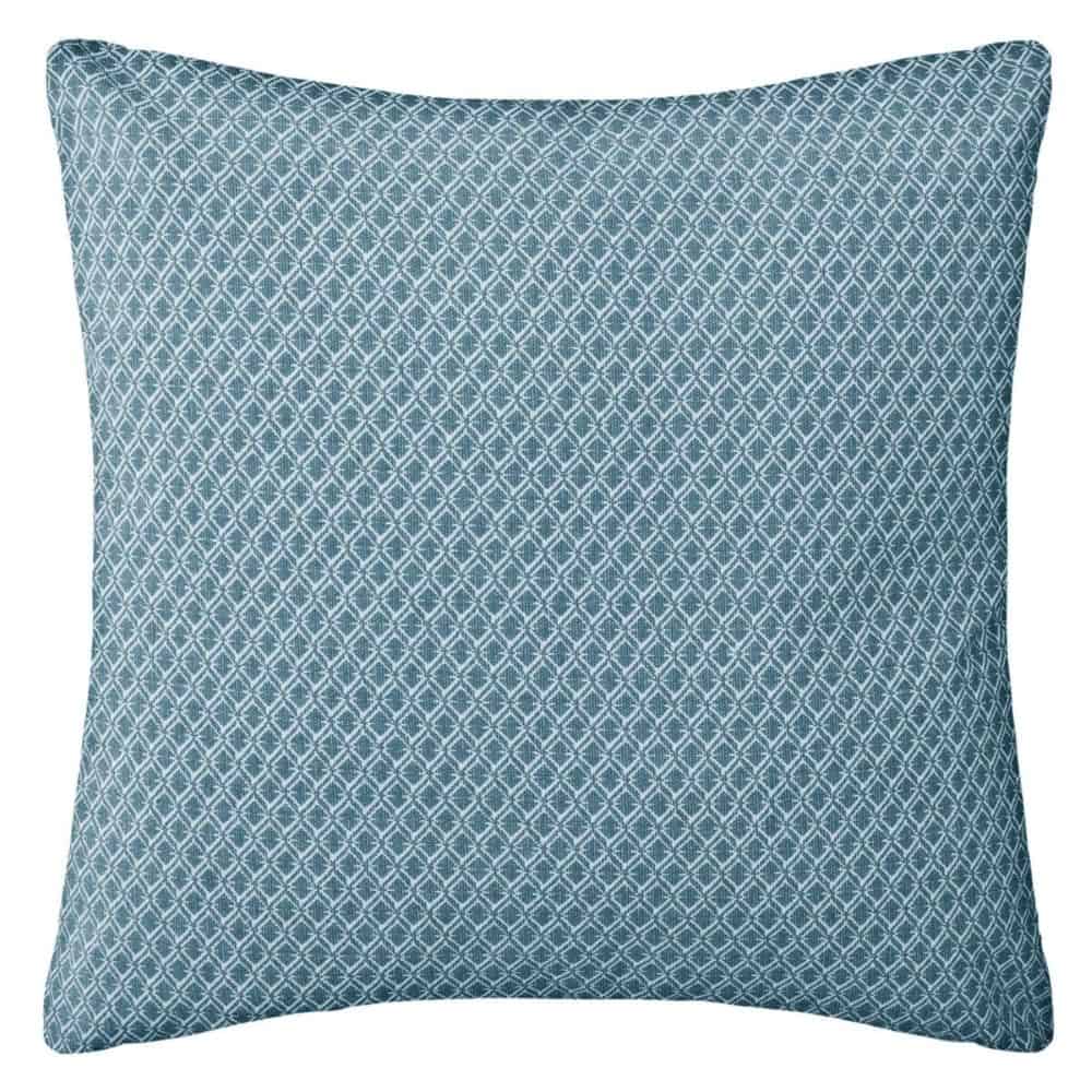 teal diamond filled cushion 38x38cm