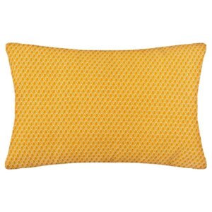 mustard diamond filled cushion 30x50cm