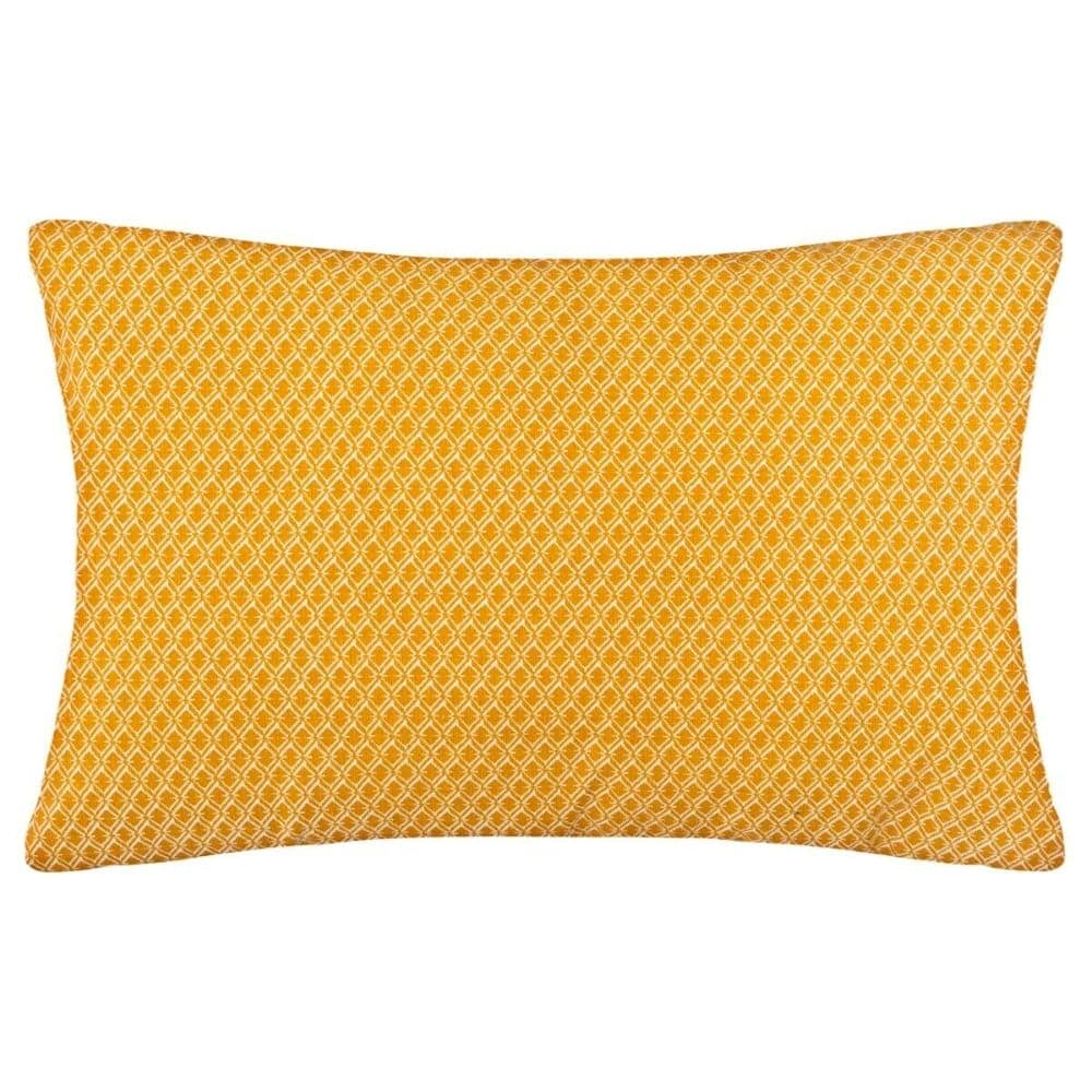 mustard diamond filled cushion 30x50cm