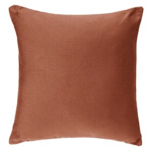 terracotta filled cotton cushion