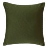 khaki green filled cotton cushion 38x38cm