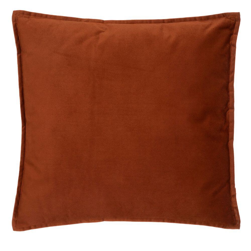 textured terracotta filled cushion 42x42cm