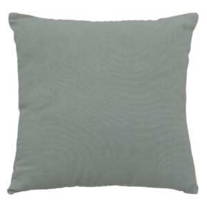sage green filled cotton cushion 38x38cm