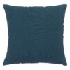 aegean blue filled cotton cushion 38x38cm