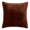 tonka brown fleece filled cushion 38x38cm