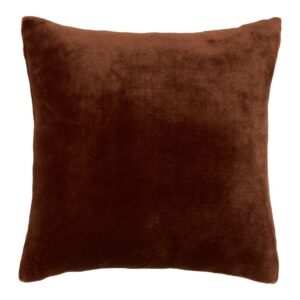tonka brown fleece filled cushion 38x38cm