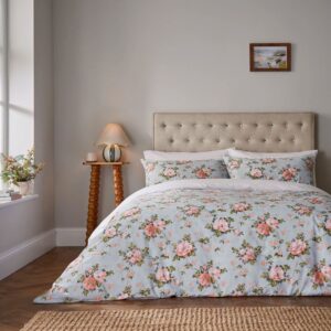 fable wild rose double duvet set