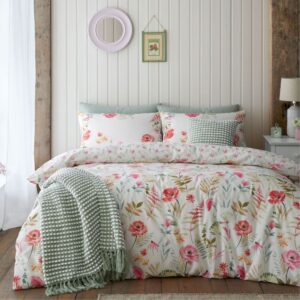 ella poppy cream duvet set