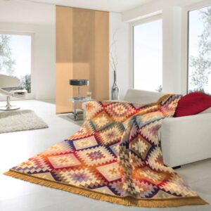 biederlack throw ikat diamond