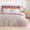 darcy floral pink bedspread 220x230